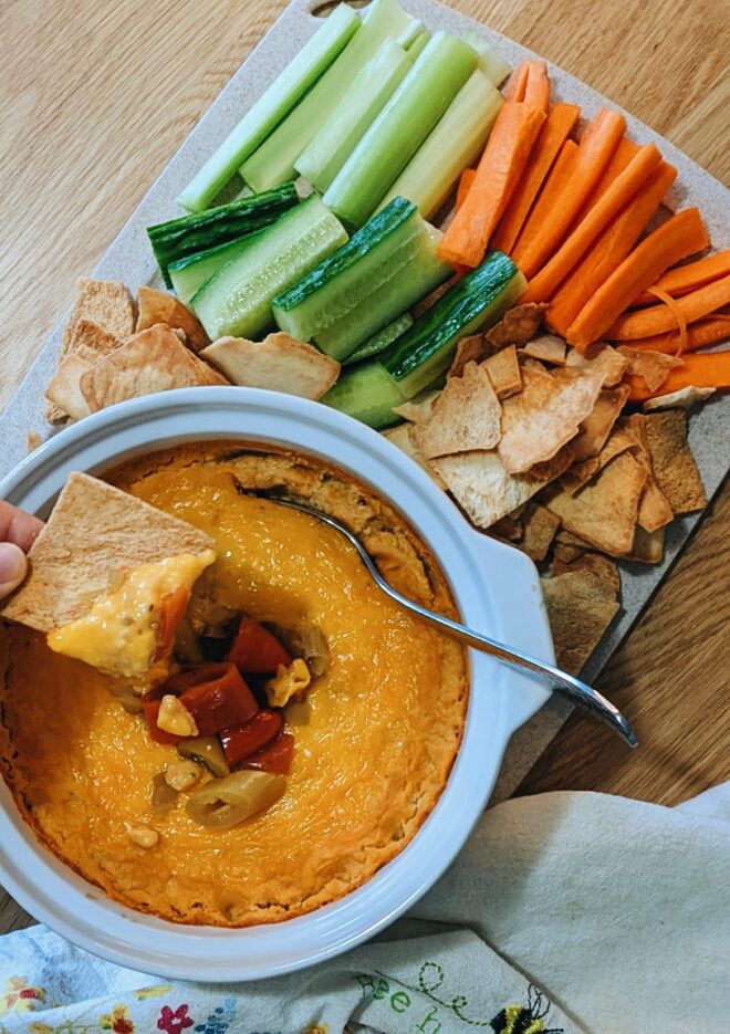 Vegan Buffalo Cashew dip