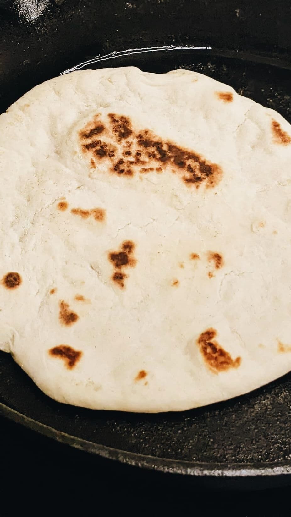 Fluffy homemade pita bread